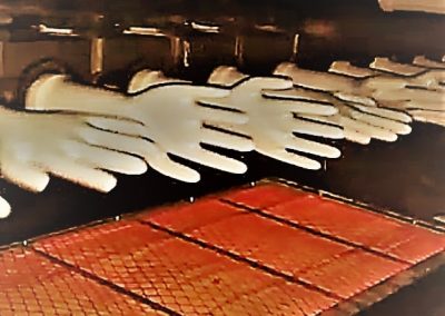 drying gloves in ir dryer