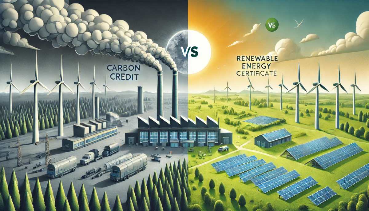 carbon credits vs renewable energy certificates