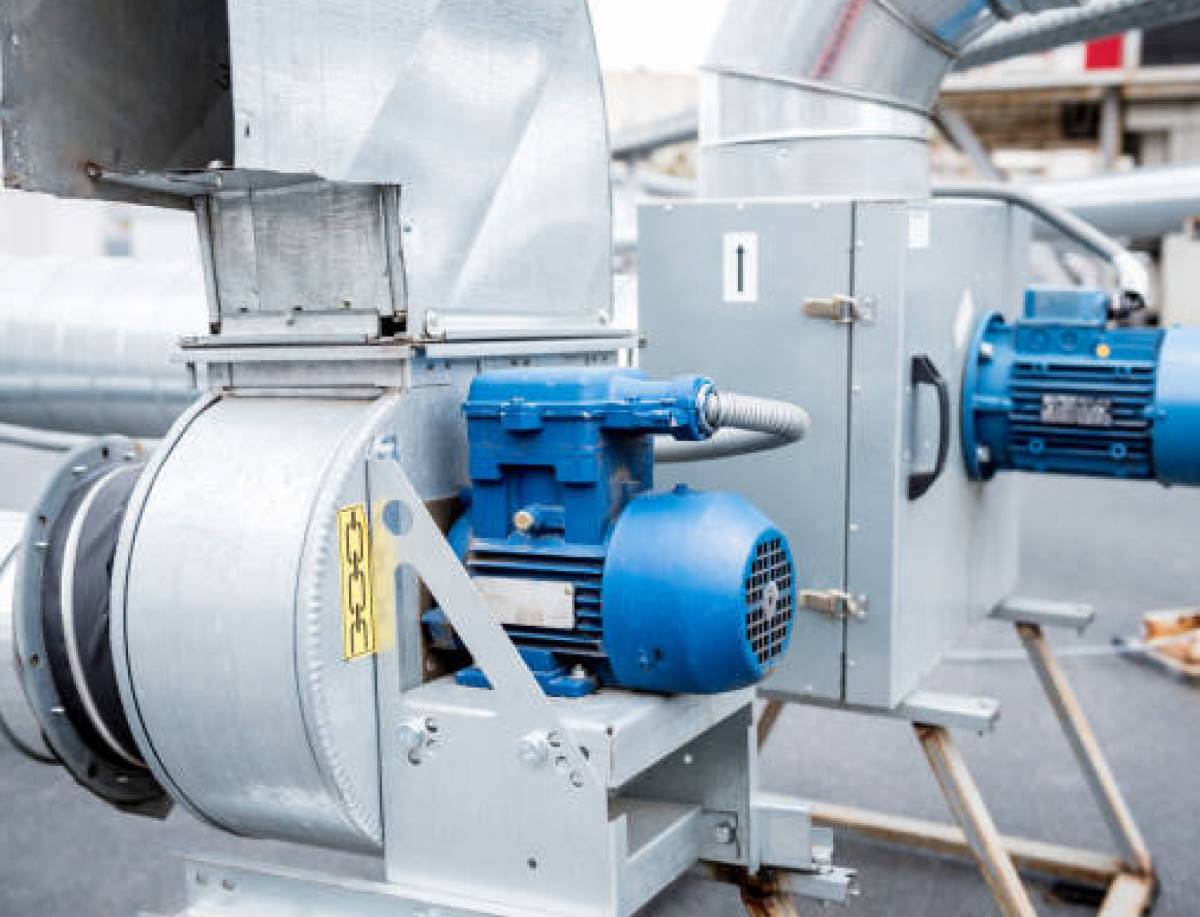 hvac system with energy efficient motor